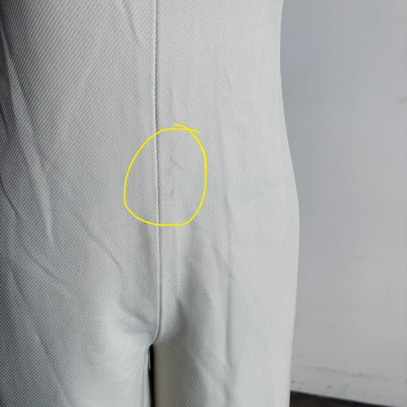 NWOT BCBGMaxAzria Strapless Wide Leg Jumpsuit in Cream Sz 2 - Picture 11 of 12